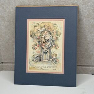 Jody Bergsma Framed Art Print 5538/7500 Koala Bears Tree Hugs Given Here‎ Matted